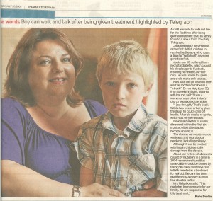 Jack's Story in the London Telegraph